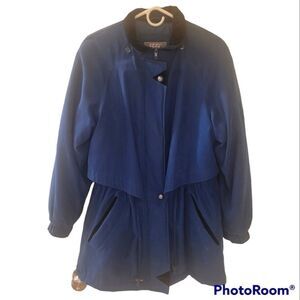 Izzi Outerwear Heavy Thick Warm Blue Women's Winter Coat,  Size S